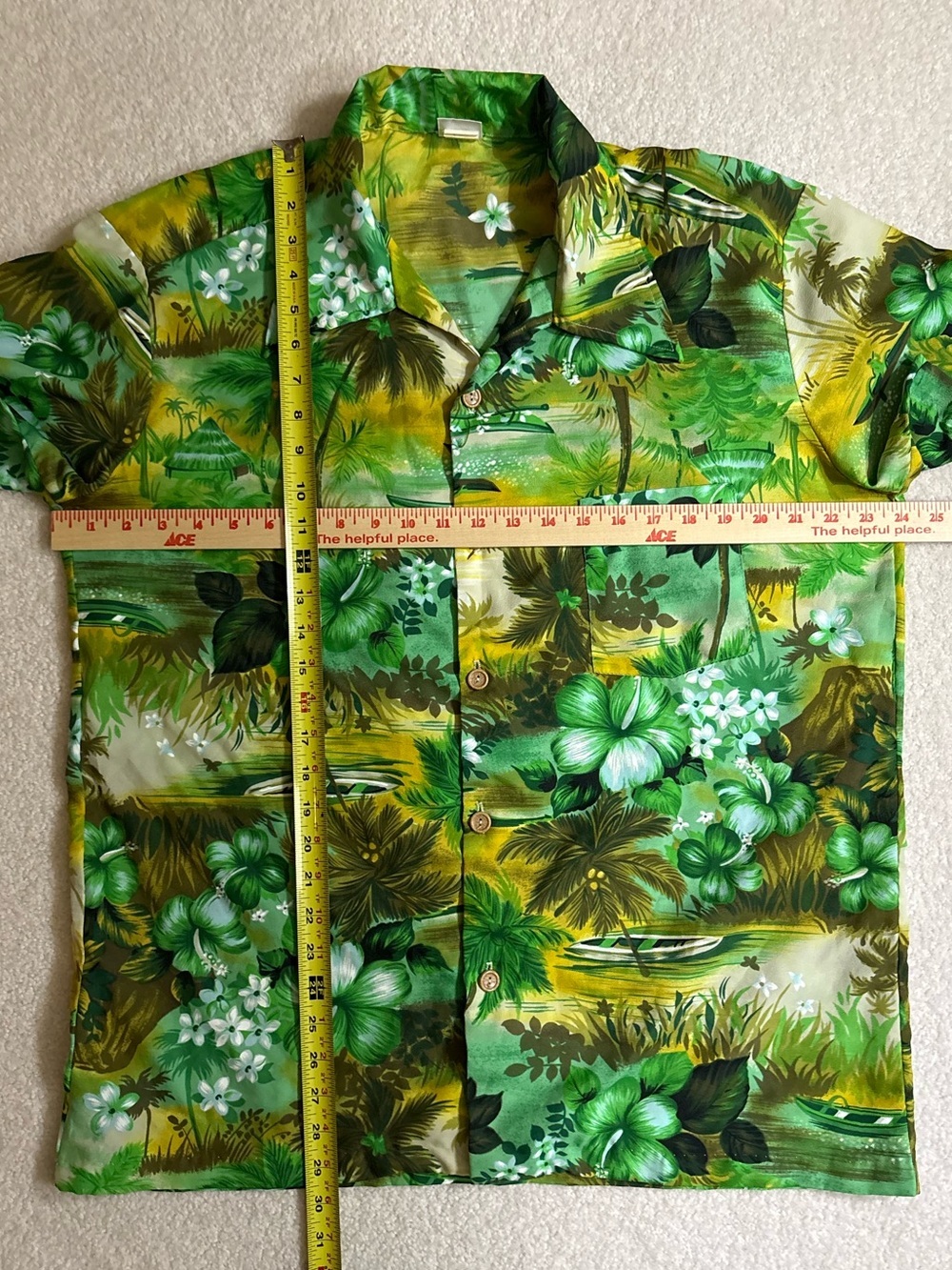 VINTAGE RARE FIND KMART Men’s Tropical Floral Short-Sleeve Shirt Size XL - Picture 14 of 14
